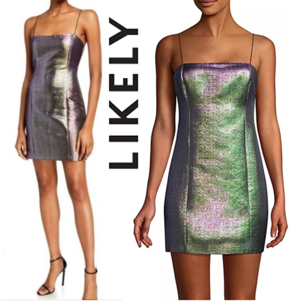 Likely Hayley Lurex Mini Dress